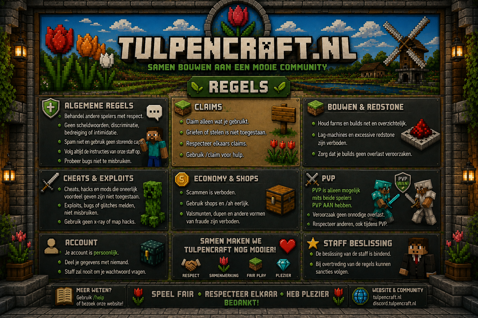Tulpencraft regels Tulpencraft regels